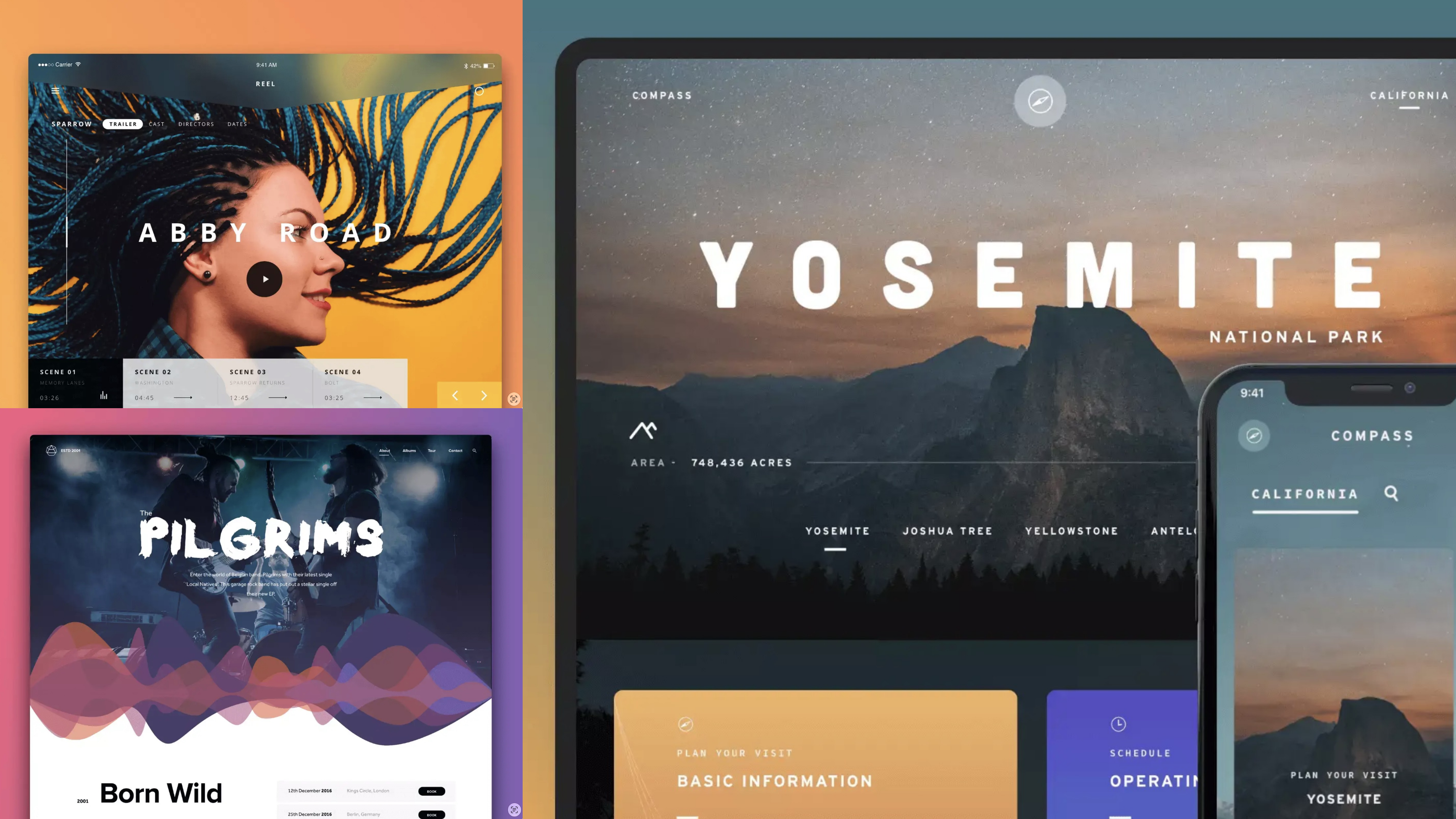 Behance design work